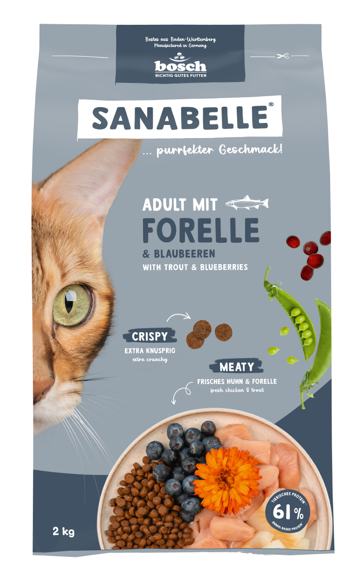 Sanabelle Katzen-Trockenfutter Adult mit Forelle